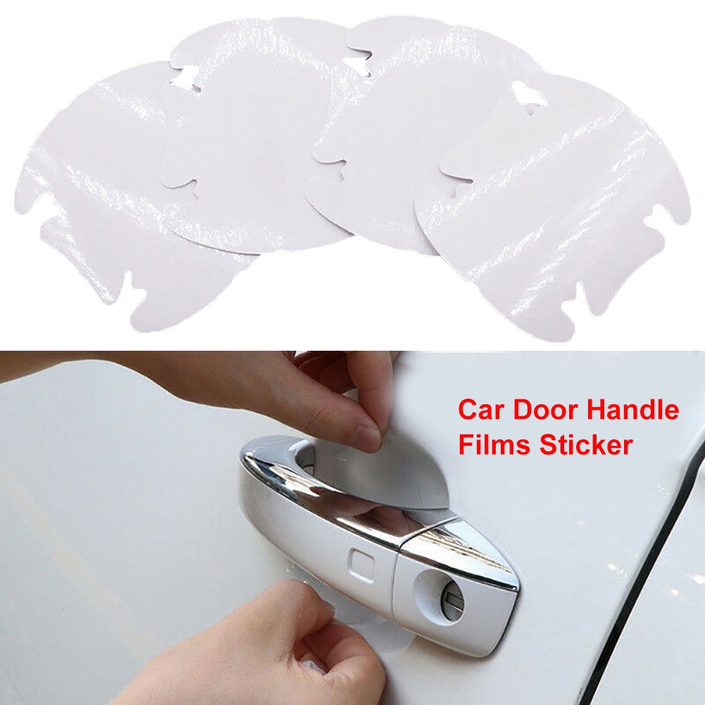 【Ready Stock】4Pcs Universal Transparent Car Door Handle AntiScratch