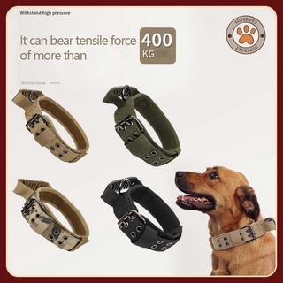 Durable Tactical Dog Collar Adjustable Nylon Military Dog Collar Durable Tactical WideningThickening