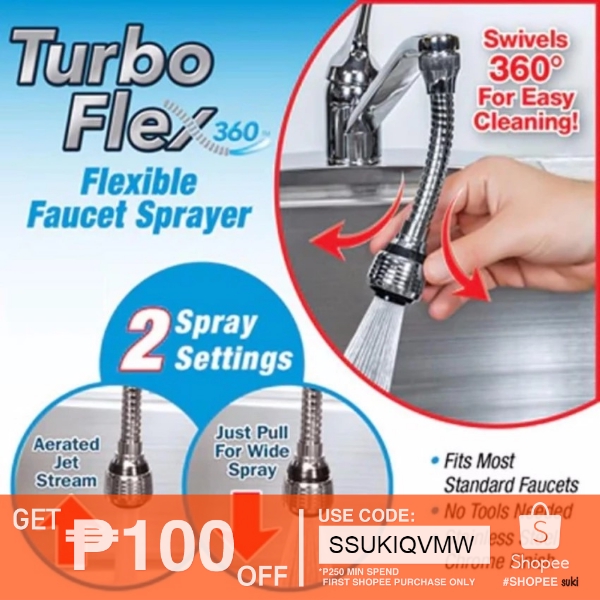Turbo Flex 360 Kitchen Faucet Reach Extender Shopee Philippines