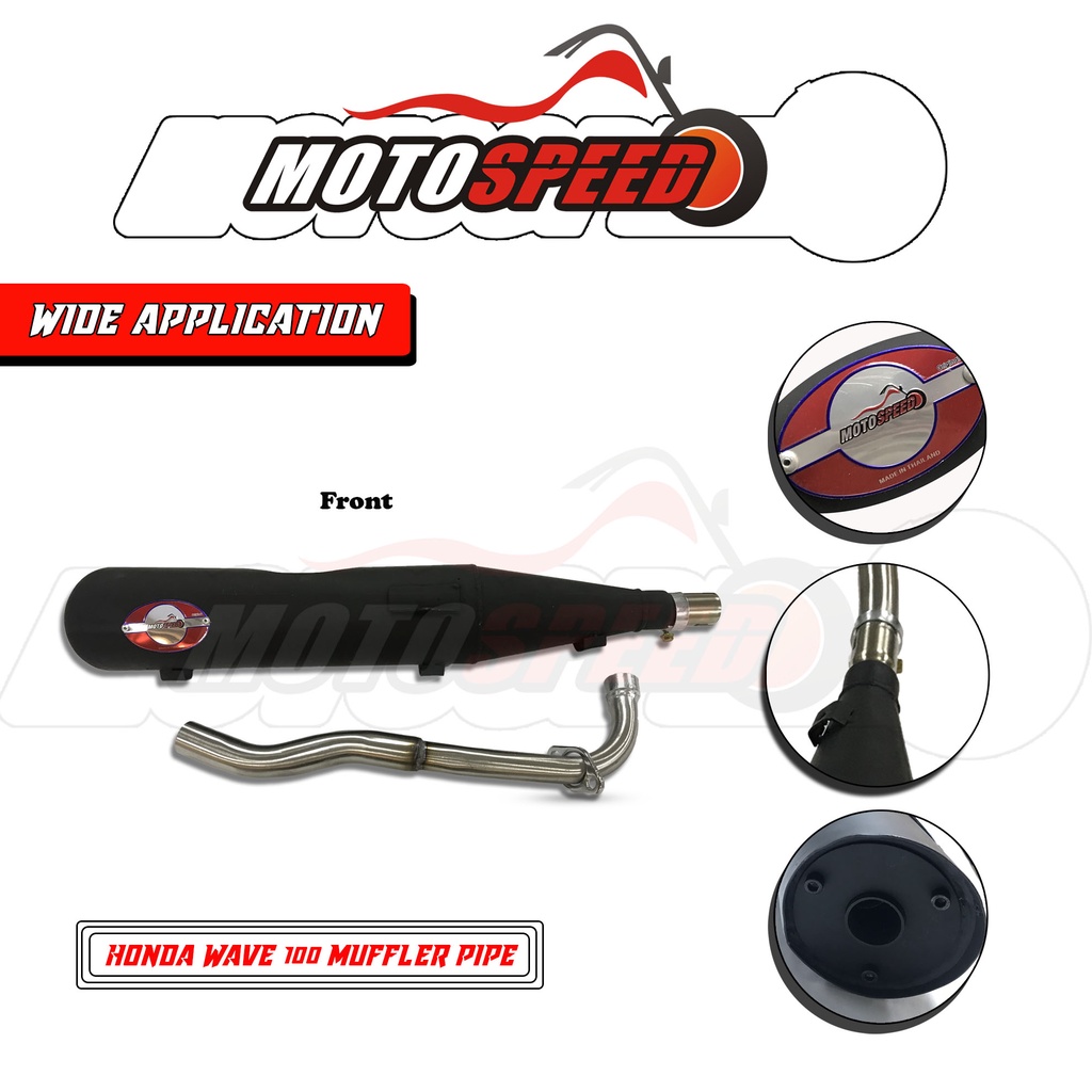 1 Set Muffler Pipe for Wave 100 / SYM / SMASH / Raider J Shopee