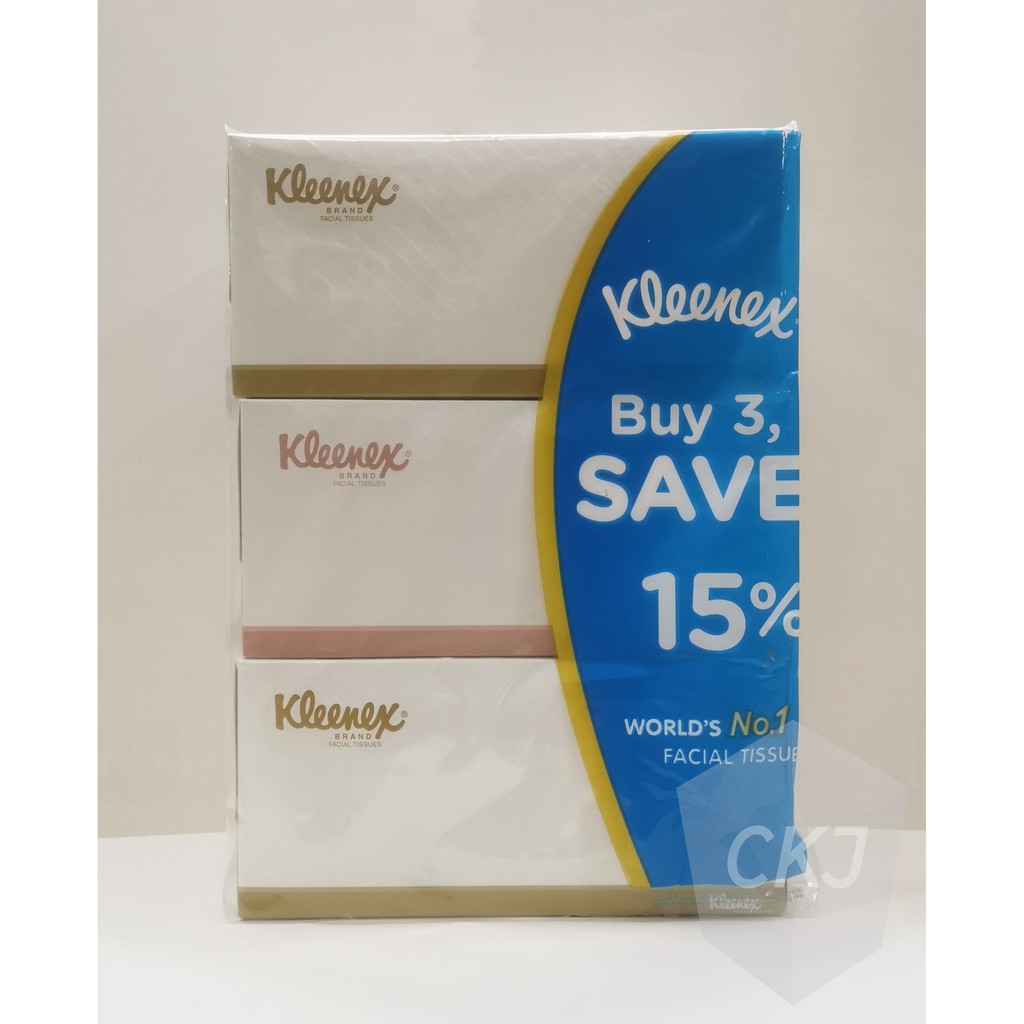 Kleenex Facial Tissue Box 2Ply 190 Sheets x 3 Boxes Shopee Philippines