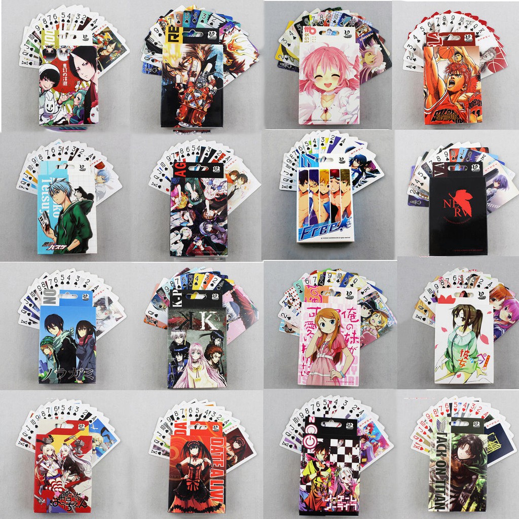 Christmas Anime Characters Poker Cards Game Playing Cards Gift Toy in Box  54pcs | Shopee Philippines