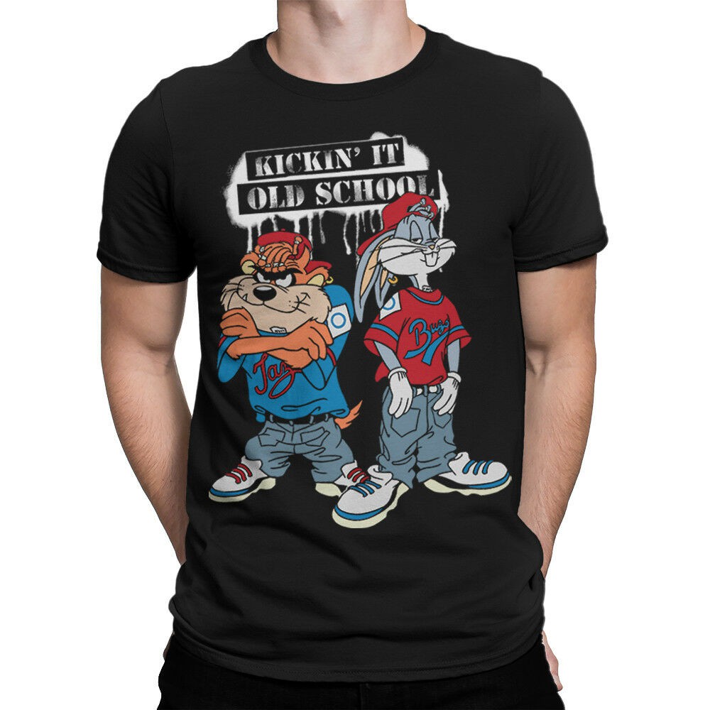 Taz Bugs Bunny Old School Art T Shirt Looney Tunes Tee Shopee