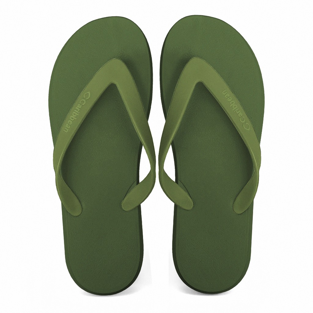 Caribbean Men Flip-flops: Keith (Olive Green) | Shopee Philippines