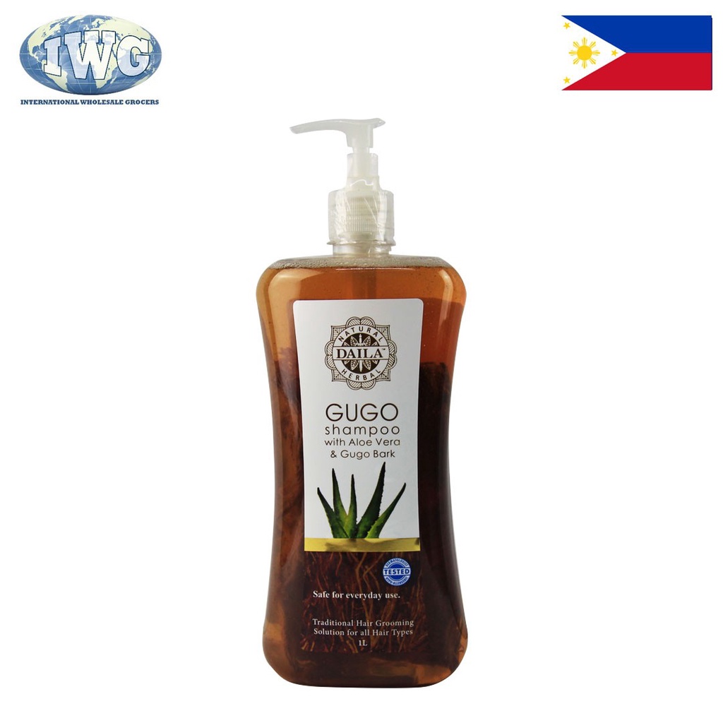 Shampoo IWG DAILA GUGO Shampoo with Aloe Vera & Gugo Bark 1L Shopee