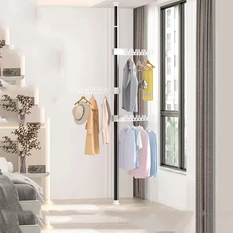 Sampayan Clothes Hanging Standing Rack Drying Rack Floor To Ceiling