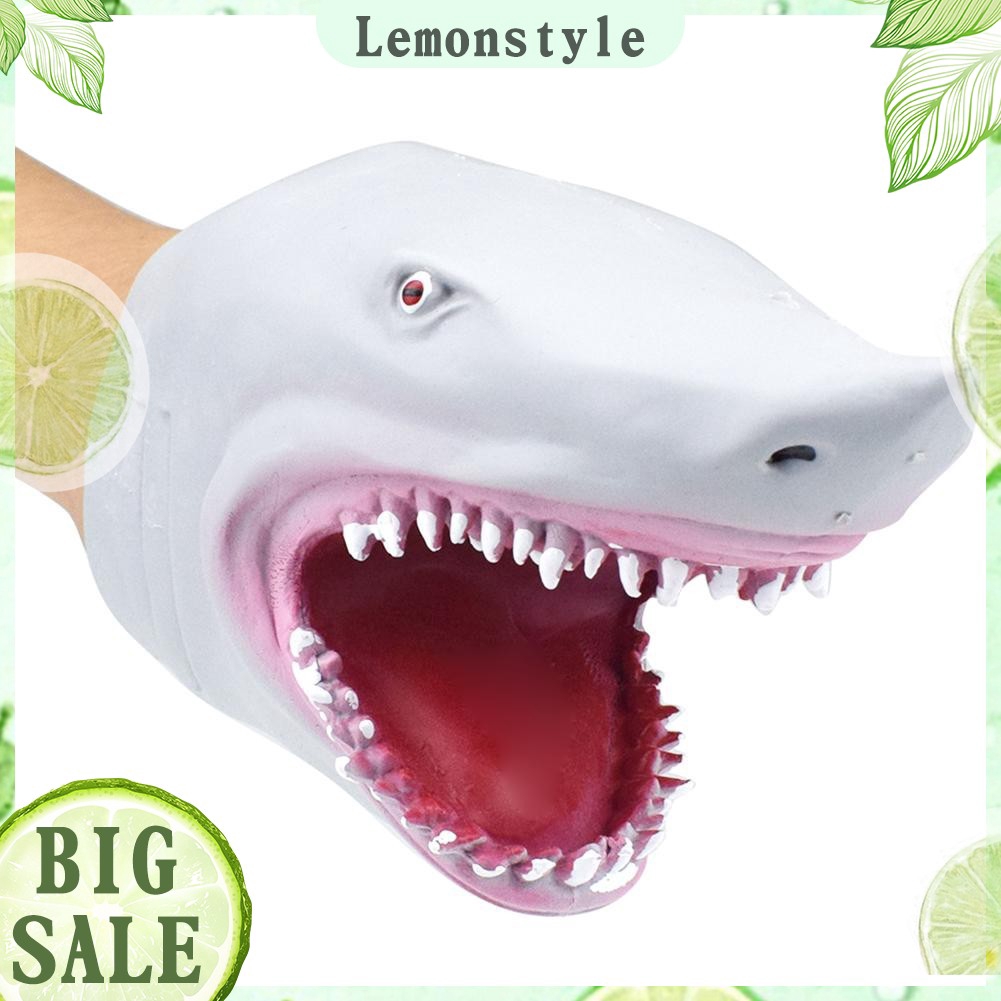 plastic shark puppet
