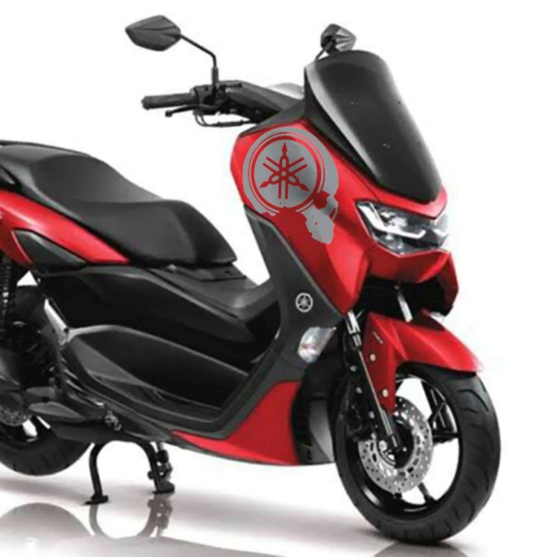 Skull Logo Yamaha NMax Side Panel Stickers Nmax Decals Shopee