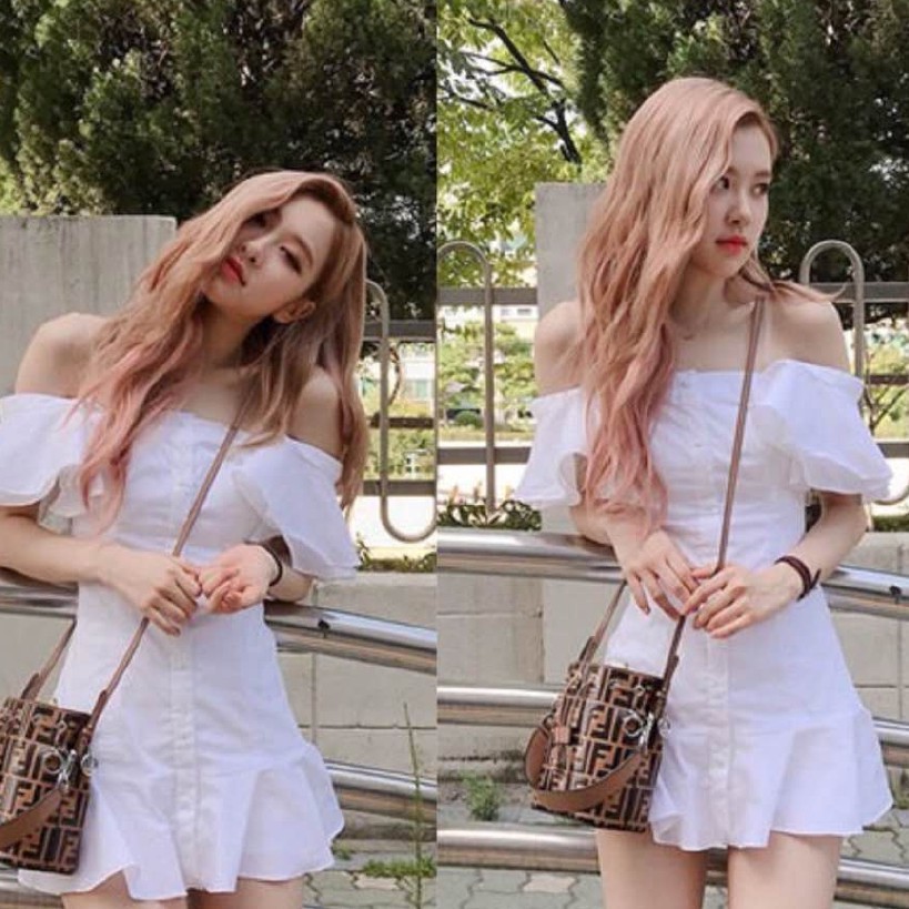 rose blackpink dress