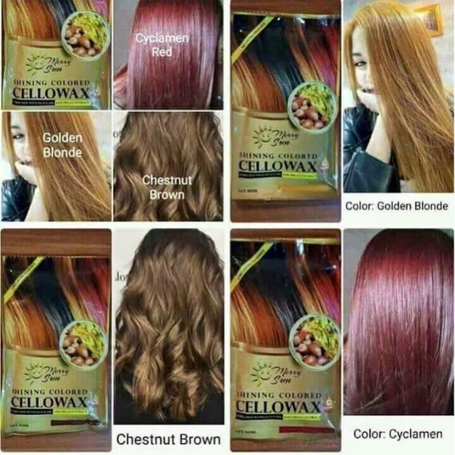 Merry sun Hair color Cellowax Shopee Philippines