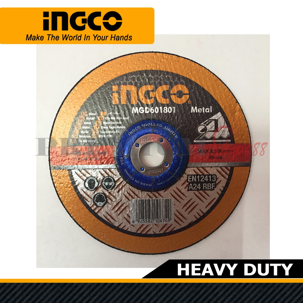 Ingco Grinding Disc Wheel 7 Metal MGD601801 Grind Metal Steel 180