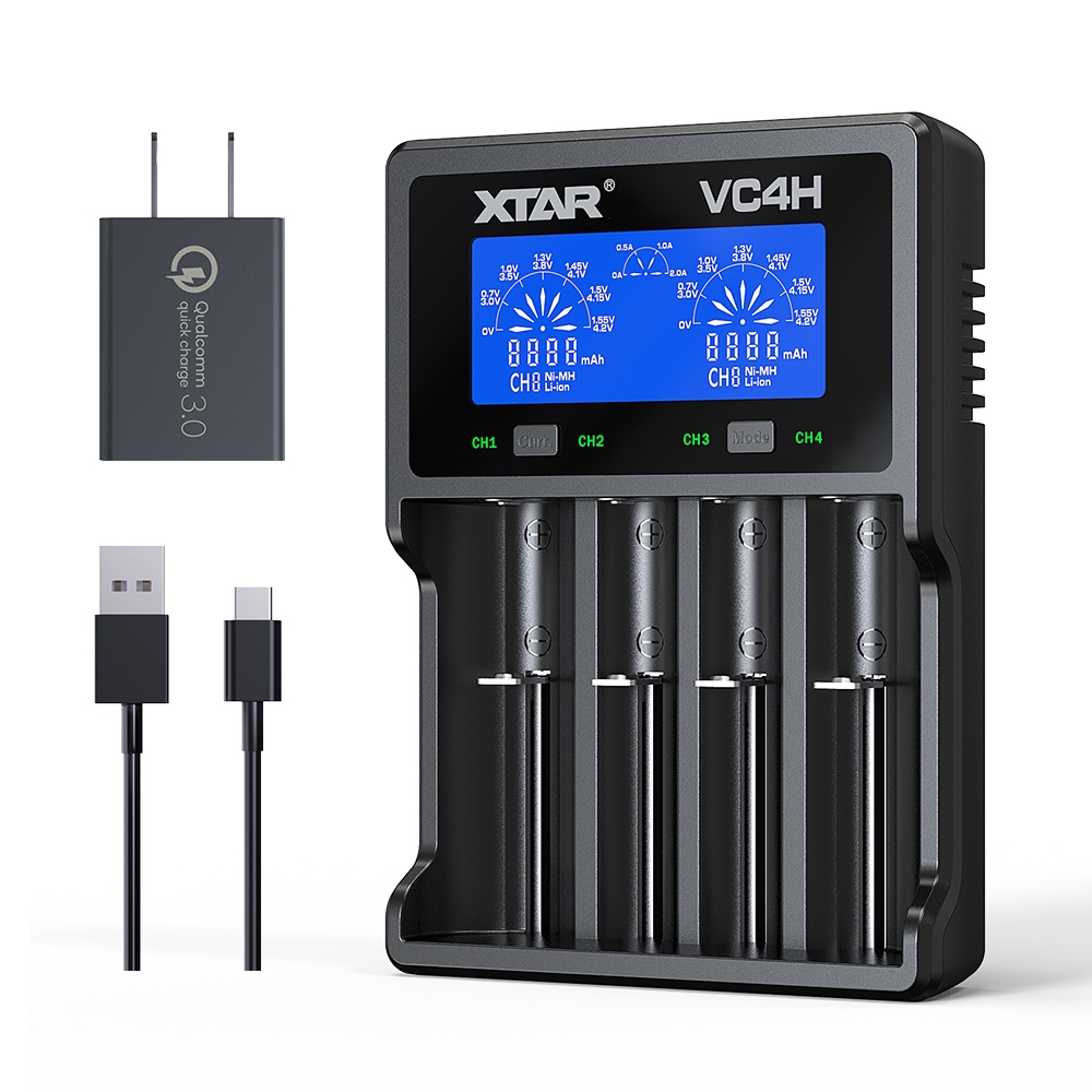 XTAR Legit NEW VC4H Upgrade Version VC4 VC4L 4 Slot 21700 Liion