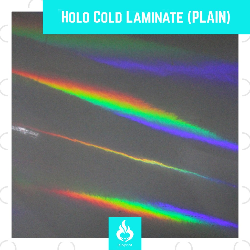 LEIO 5 x Holographic (HOLO) Cold Laminate / Laminating Film / Photo Top ...