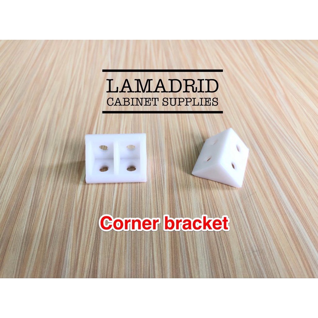 Thick Nylon Plastic Corner Brackets 90 Degree Furniture Closet