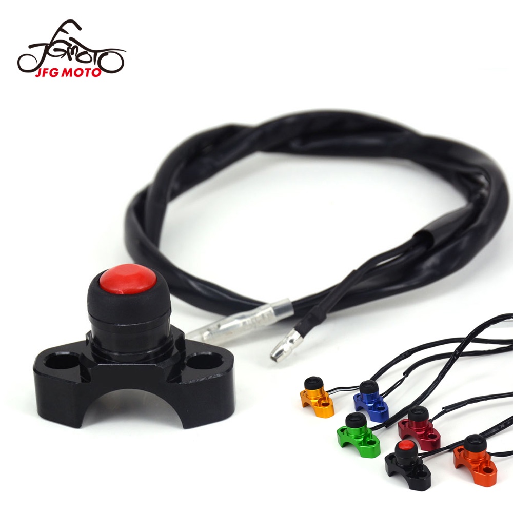 JFG MOTO CNC Billet Universal Engine Stop Start Kill Switch Button For