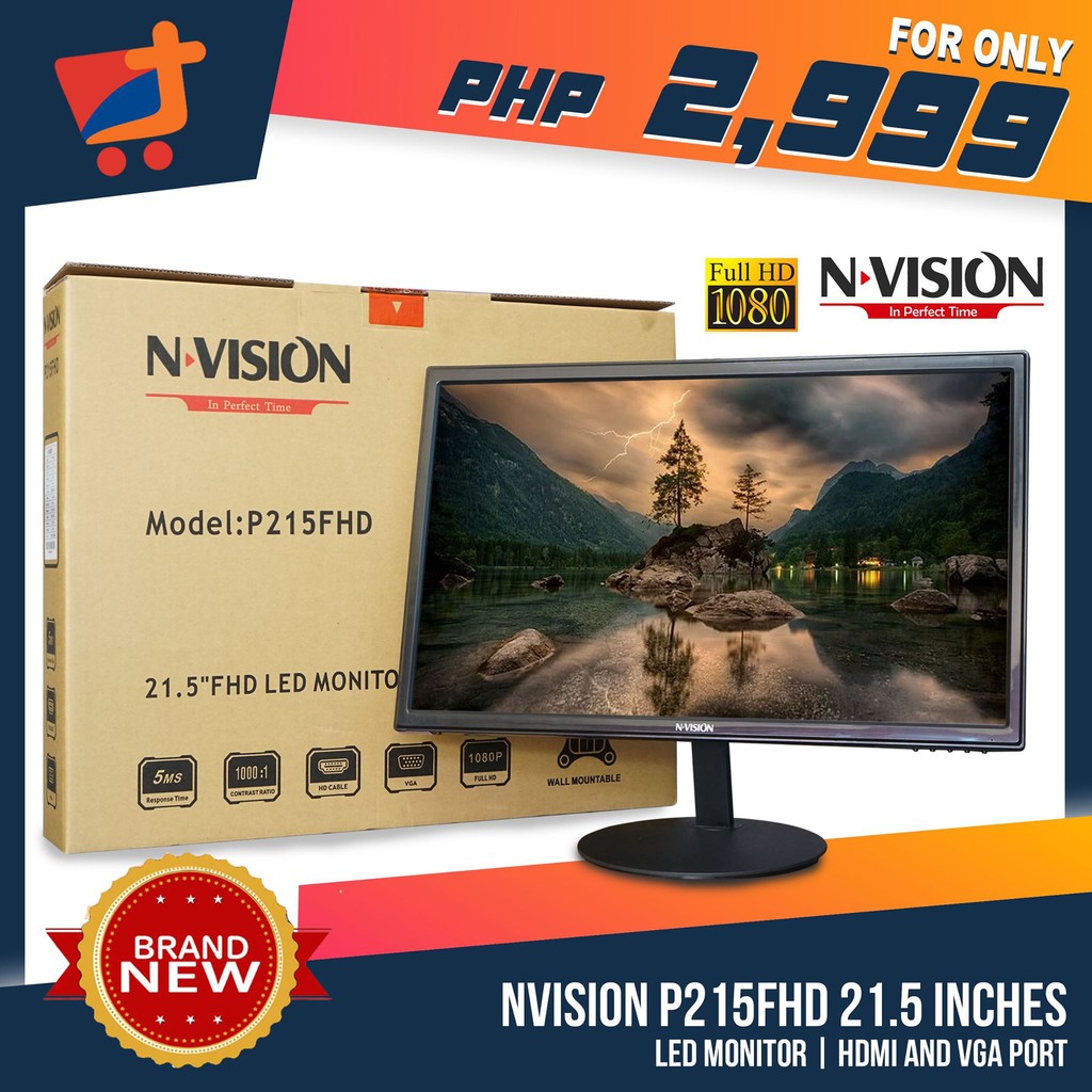 Nvision P215fhd 21 5 Led Monitor Shopee Philippines