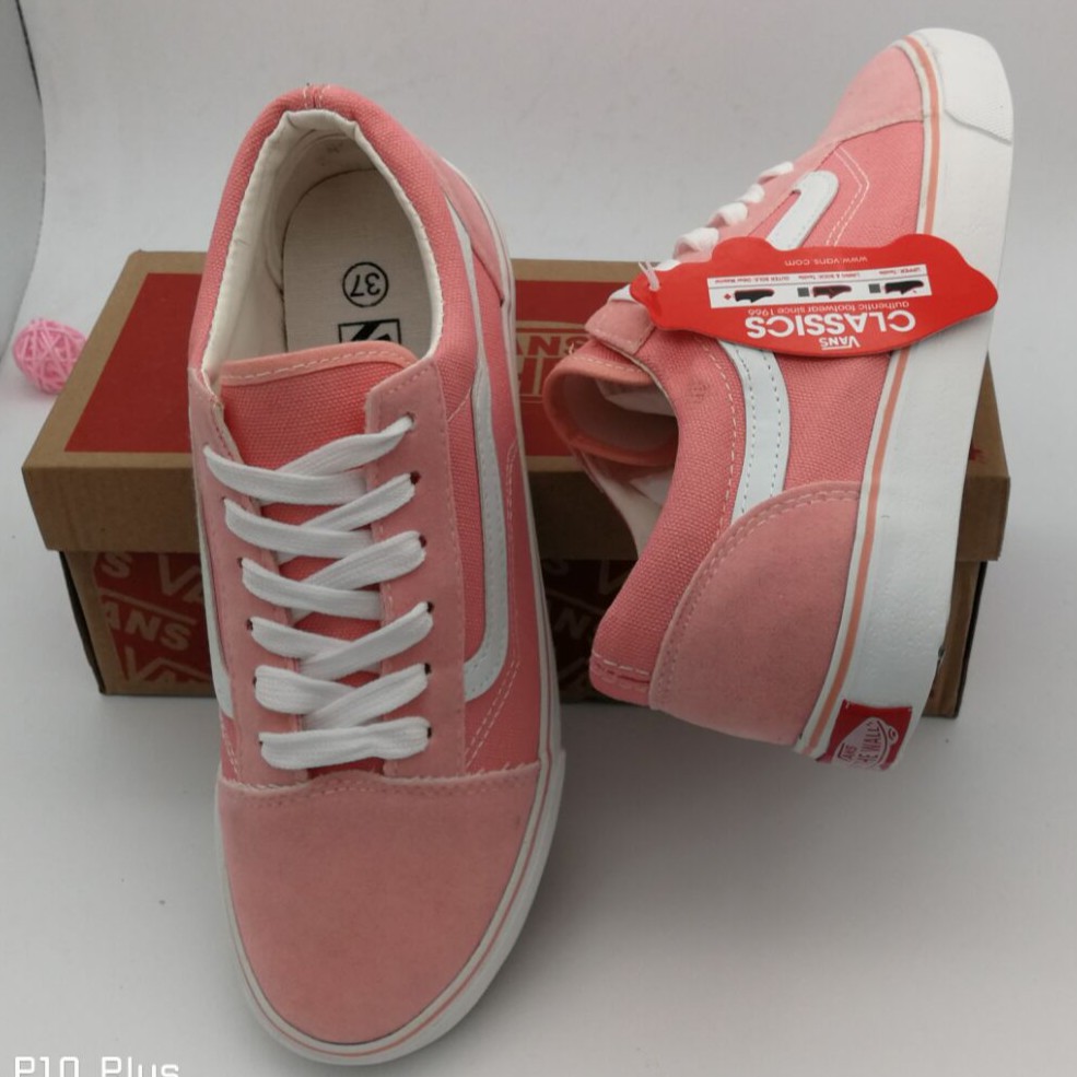 pink old skool vans