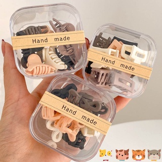 Boxed Korean New Style Hairclips Set Matte Texture Small Gripping Clips for Girl Hair Accessories Gift