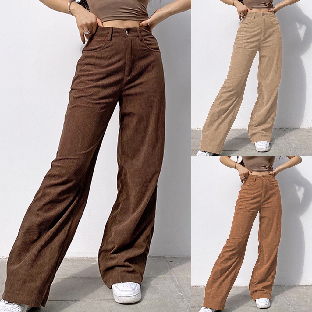 brown corduroy joggers