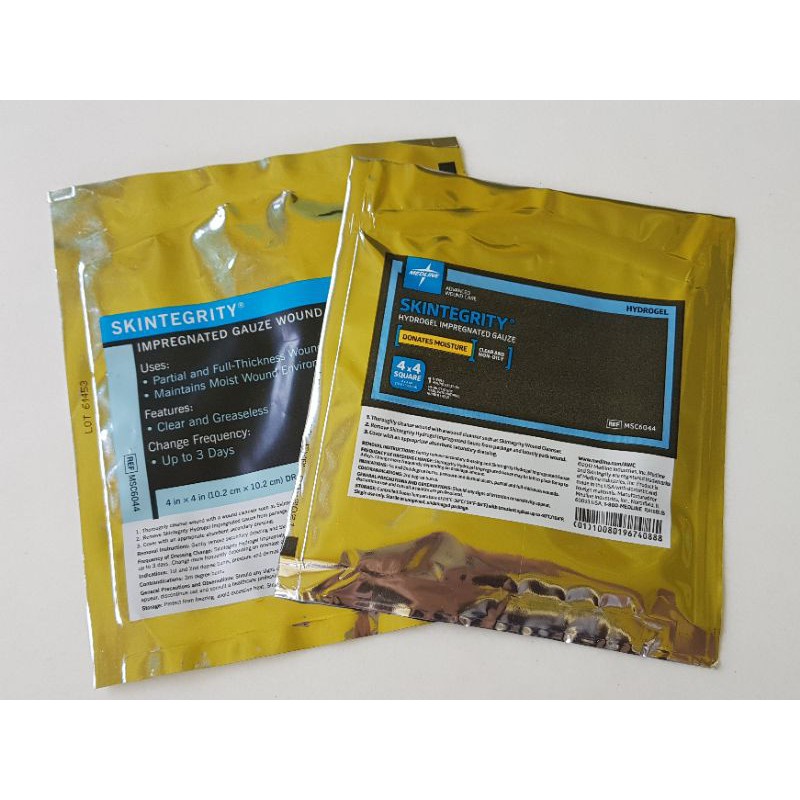 Skintegrity Hydrogel Impregnated Gauze Wound Dressing / For Bed Sores