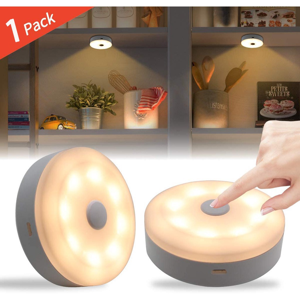 LED USB Rechargeable Touch Control Night Light Dimmable Bedroom Lamp
