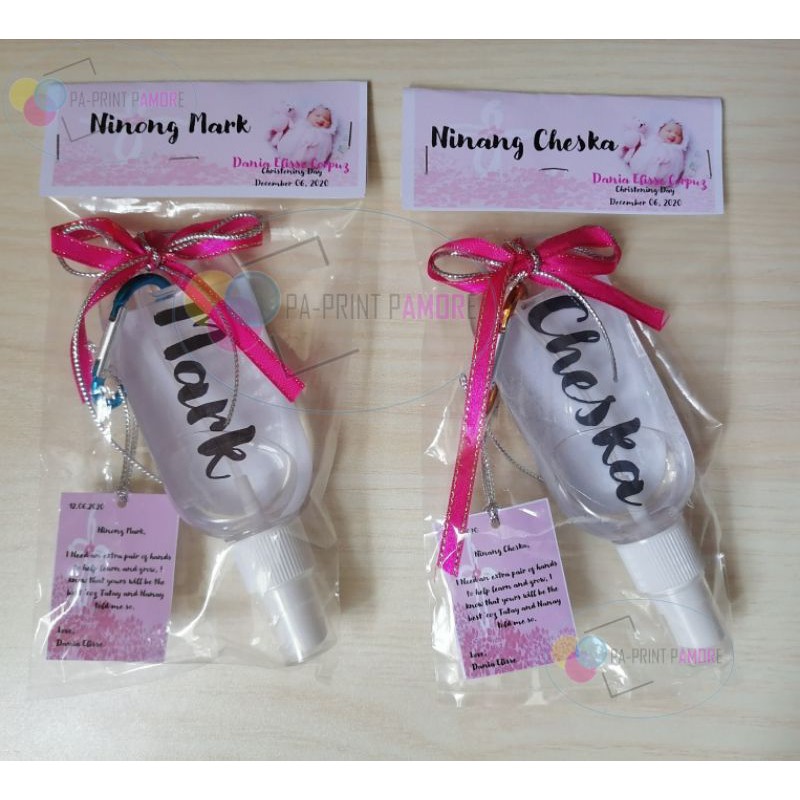 personalized spray bottles
