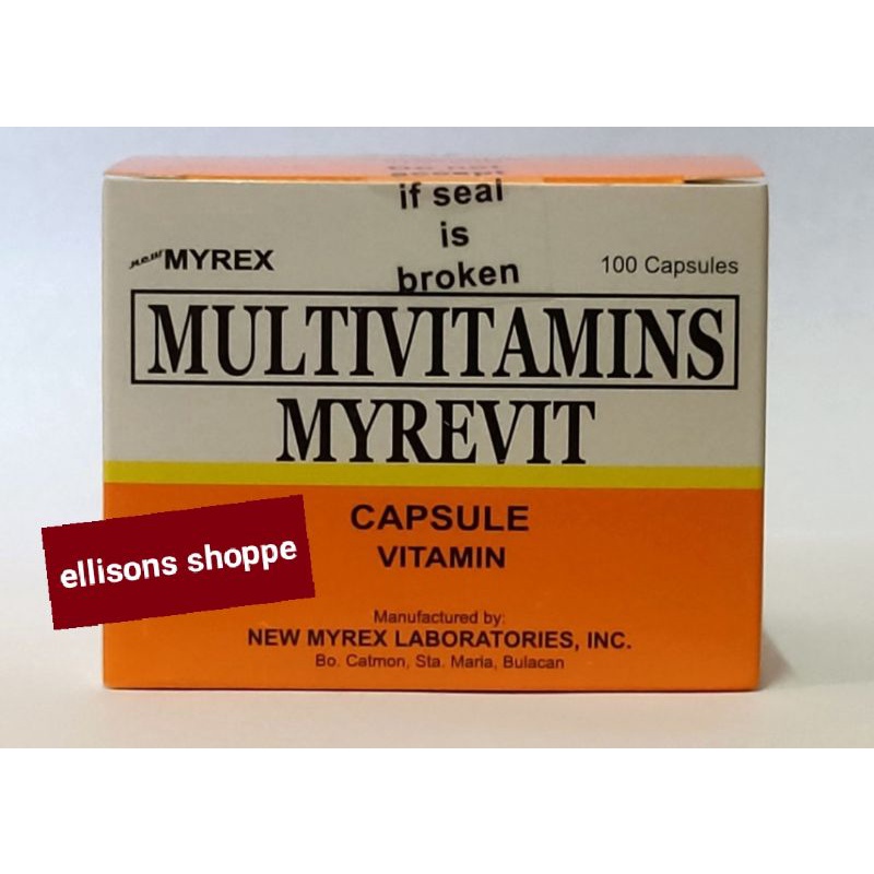Multivitamins (MYREVIT)100 CAPSULES / BOX Shopee Philippines