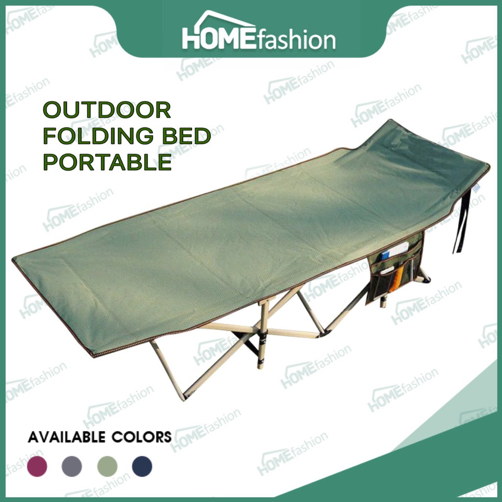 COD Outdoor folding bed portable bed Shopee Philippines