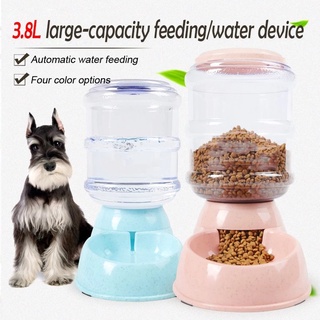 Plastic Pet Feeding Drinkers Cat Dog Automatic Feeder Drinking Animal Pet Bowl Water Bowl Drinkers