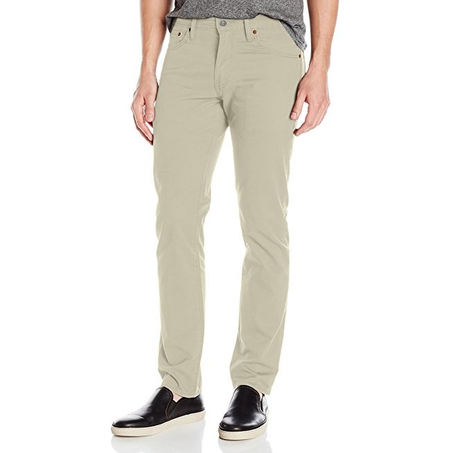 Levi's Men's 511 Slim Fit Stretch Khaki Jeans, Beige Pants | Shopee  Philippines