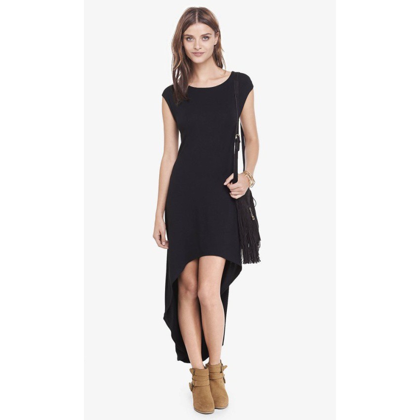 black bateau dress