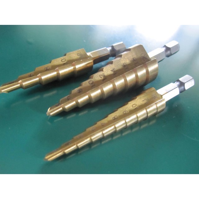3pcs per set Titanium Step Core Drill Bits 3-12mm 4-12mm 4-2 | Shopee ...