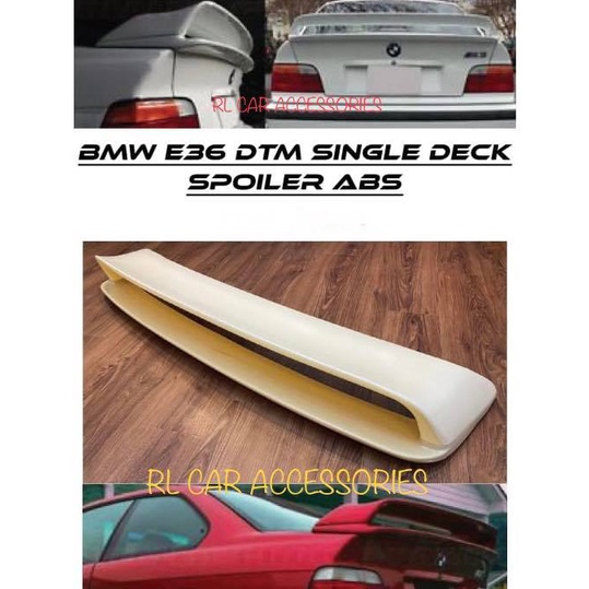 BMW E36 M3 GT LTW Coupe Single Double deck rear boot trunk spoiler lip bodykit body kit Shopee