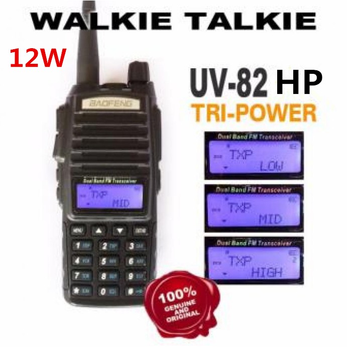 BAOFENG UV82 HP Water Resistant 12W UHF/VHF Dual Band Two Way Radio