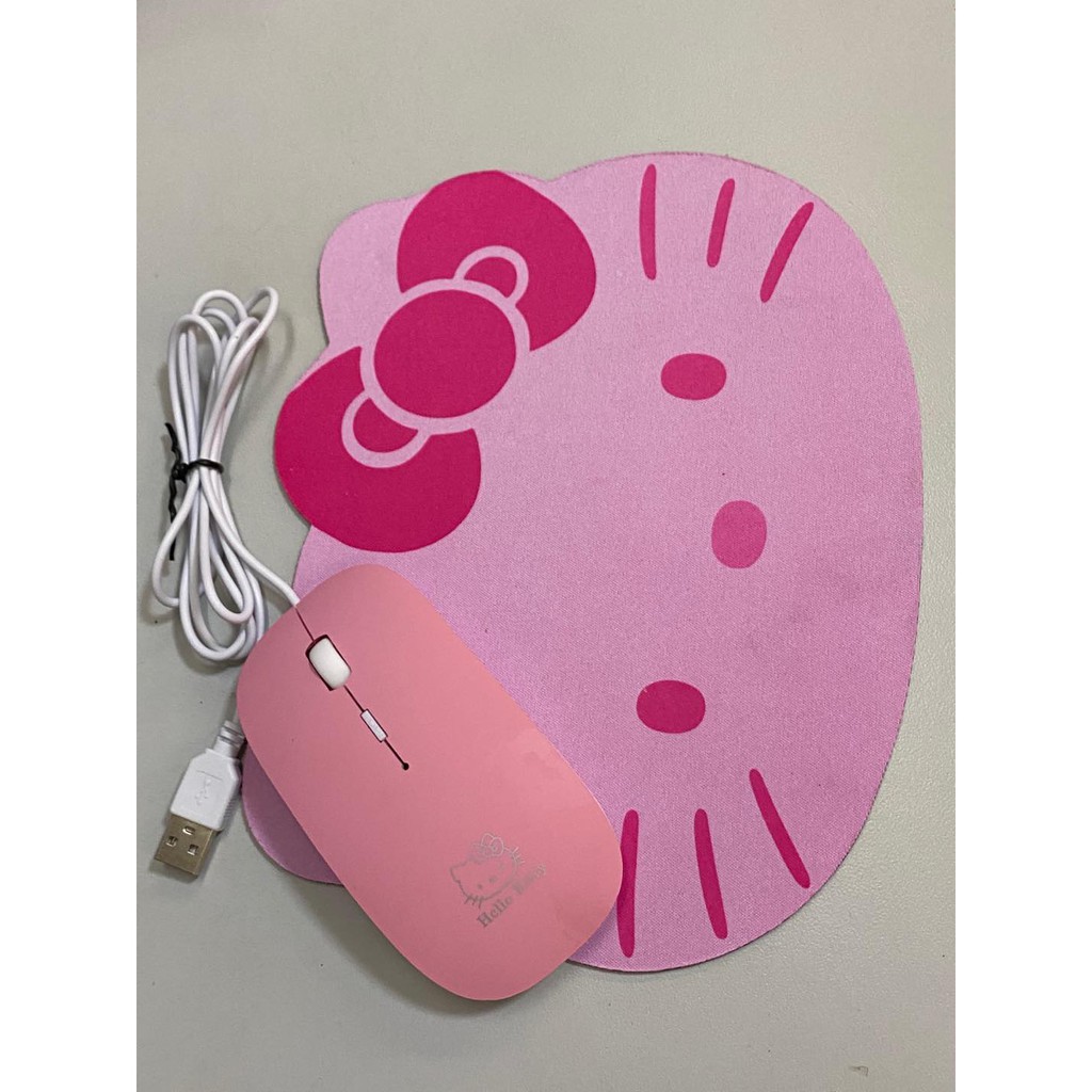 Hello kitty mouse with mouse pad Shopee Philippines