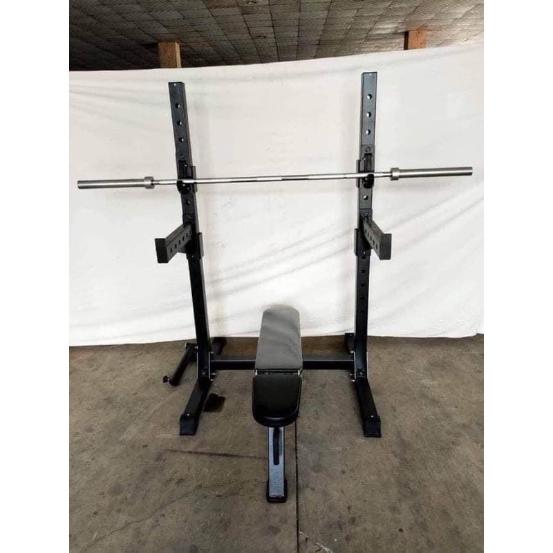 BS Olympic Weight Bench with Squat Rack and Landmine Shopee Philippines
