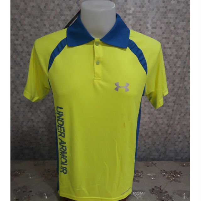 DRI FIT GREEN POLO SHIRT WITH BLUE 