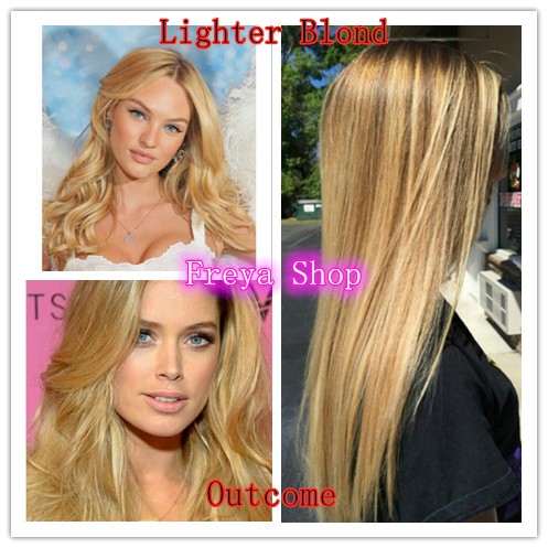 Lighter Blonde Hair Color With Oxidant Bleach Powder 9 0 Bremod Permanent Hair Color Shopee Philippines