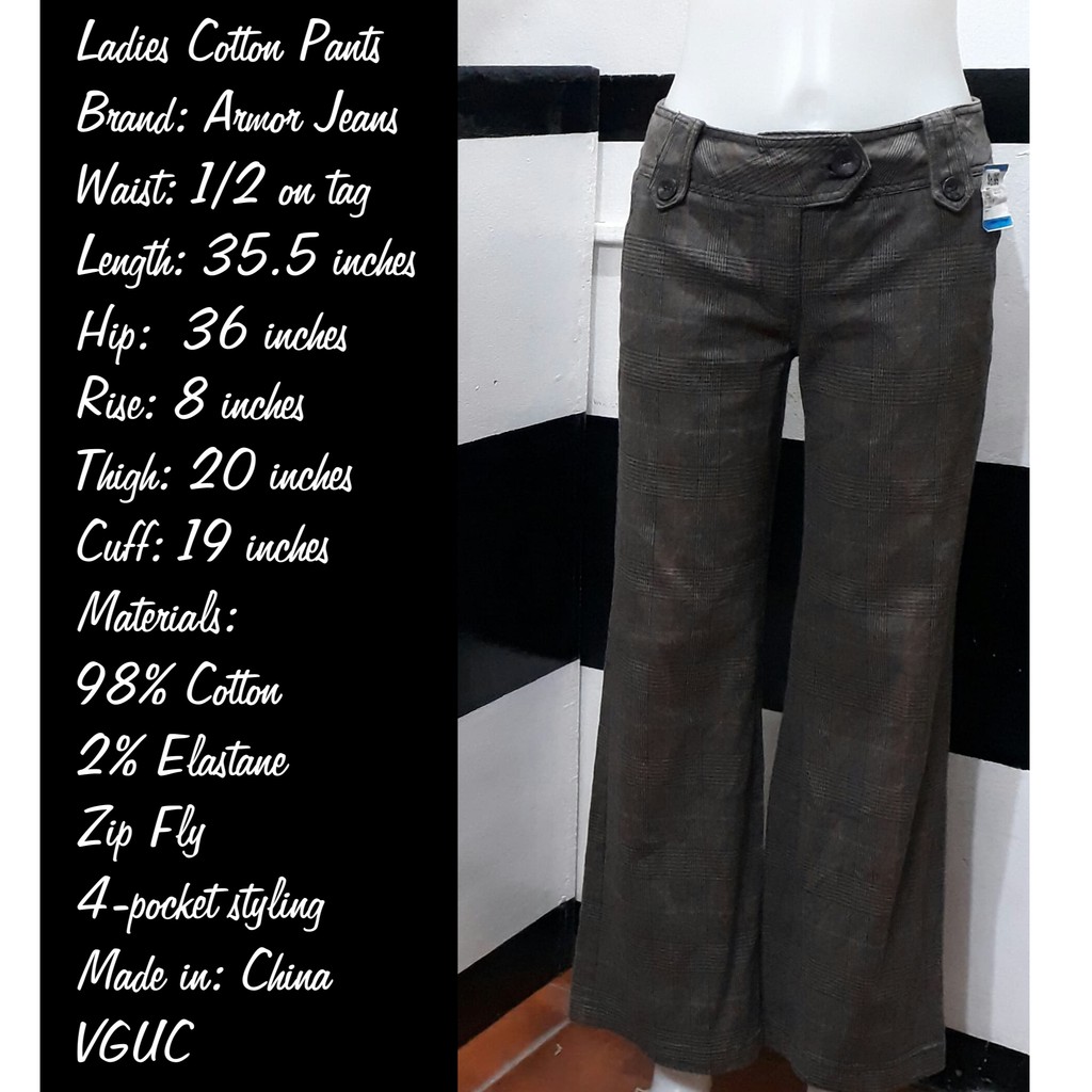 size 8 in inches pants