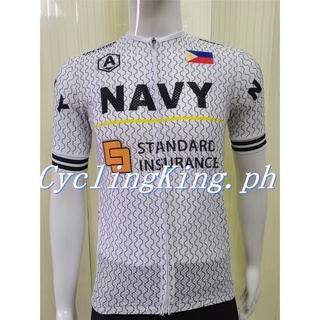 ◘  Navy Cycling Jersey Set Powerband Black Bibset 20D Gel Pad #7