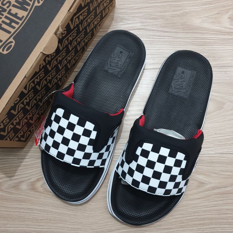 Mens Sandals Womens Vans Checkerboard Slides Shop Vans