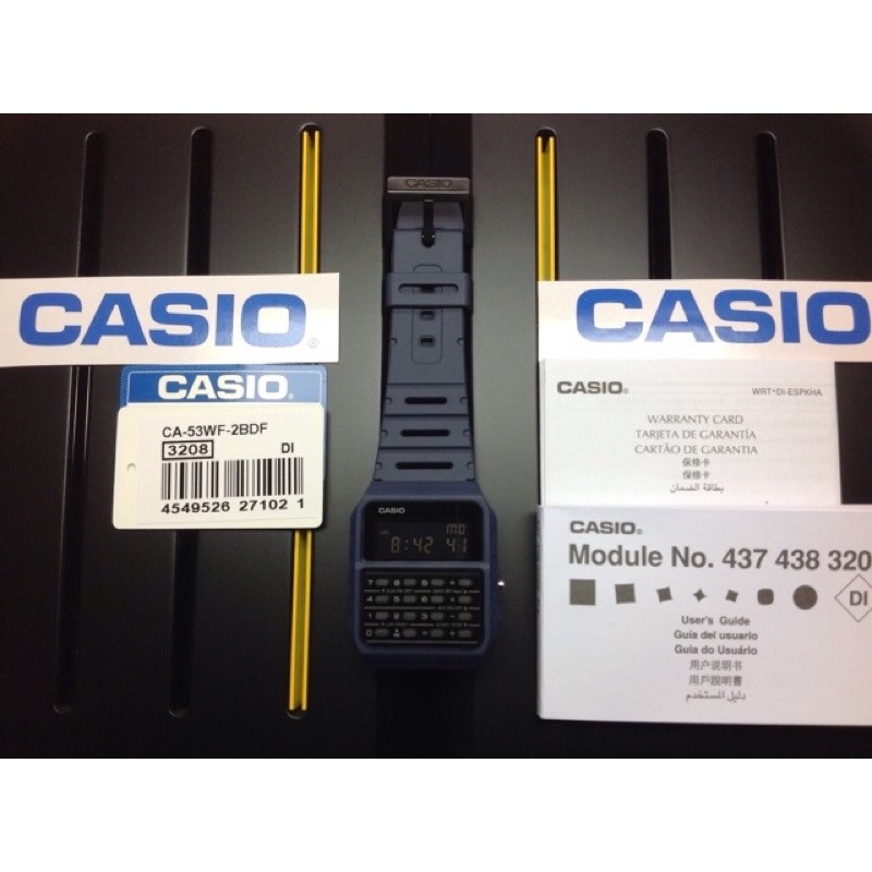 Casio Ca 53wf 2b Calculator Watch Ca53wf 2b Vintage Digital Quartz Ca53 Blue Shopee Philippines