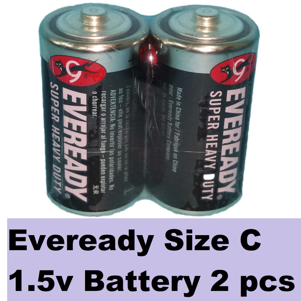 Eveready size C Batteries (2 pcs) LR14 Battery Shopee Philippines