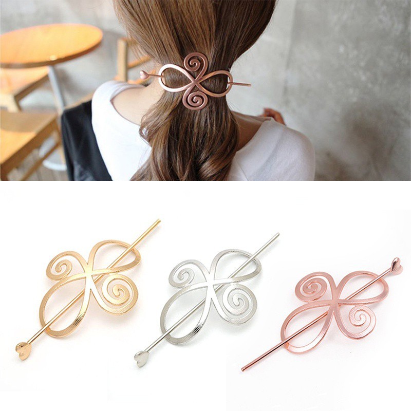 hair slide with stick