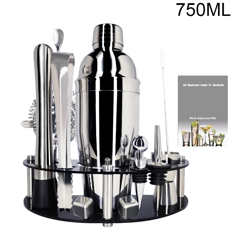 Stainless Steel Shaker Home Bar Tools 750/600ml Martini Drink