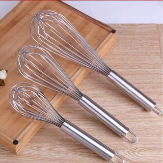 Stainless steel whisk with thick handle hand mixer
