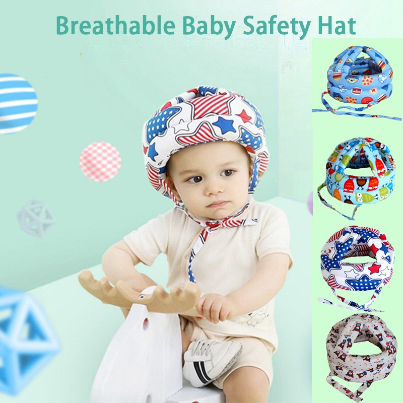 Baby Adjustable Safety Helmet Children Headguard Infant Protective Harnesses Cap Colorful 
