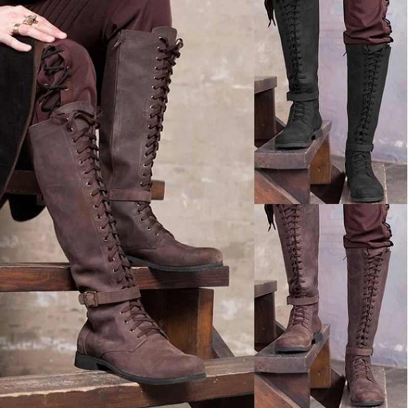 mens leather knee boots