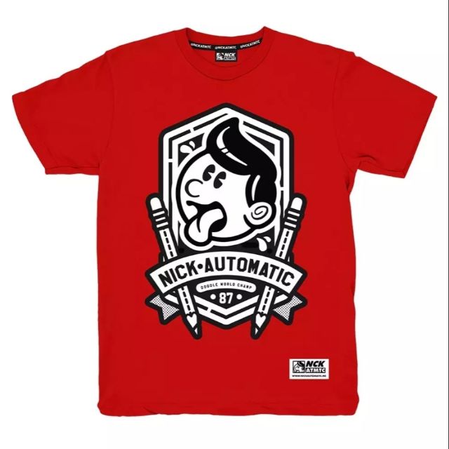 Nick Automatic Pencil Crew V2 Red T Shirt Shopee Philippines