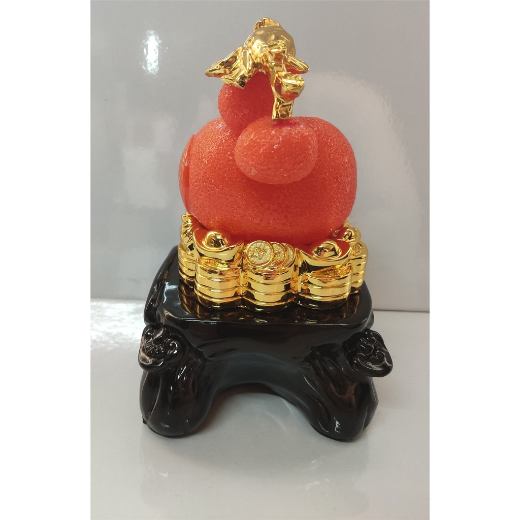 Feng Shui Decor Orange Kiat Kiat Figurine Home Decor #2